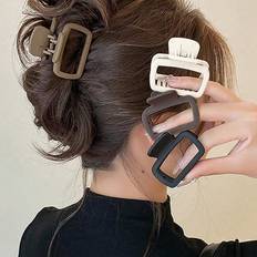 Plastic Hair Clips Shein Square cmin Medium Black Clip