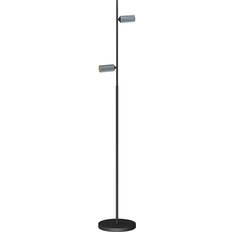 Antidark Gulvlamper & Havelamper Antidark Decor F2 LED Stehleuchte Double Dim Schwarz/Matt Alu Bodenlampe