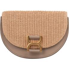 Chloé Väskor Chloé Raffia Flap Mini Veske Brun Brown ONE Size