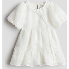 H&M Flounce Trimmed Dress - White