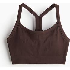 H&M Women Bras H&M DryMove Seamless Support Sports Bra Beige