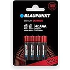 Blaupunkt AAA Lithiumbatterien Packung mit 4, am besten für Digitalkameras und Internet of Things IoT-Geräten, FR03BUL/4CP