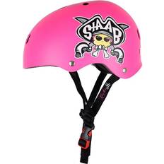 Triple Eight Lil Staab Kids Skate Helmet (Neon Pink) 46-52