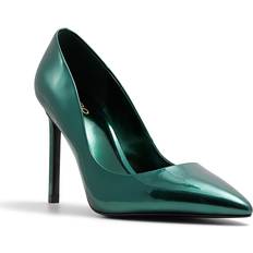 Aldo Green Shoes Aldo Lala Pump Women's Green Metallic Pumps Stiletto