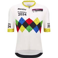 Santini Uci Gravel World Championships Leuven Short Sleeve Jersey Mehrfarbig Mann