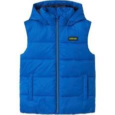 Garçon Gilets Rembourrés Name It Gilet 'Monay' - Bleu/Citron Vert/Noir