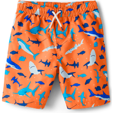 Gymboree Toddler Swim Trunks,Orange Shark,8