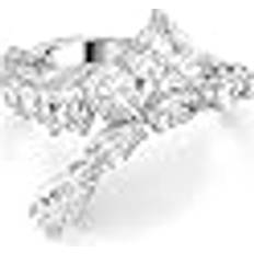 Swarovski Ringar Swarovski Matrix ring, Mixed cuts, White, Rhodium plated