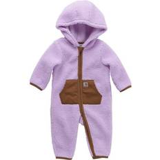 Polyester Winter Sets Children's Clothing Carhartt Infant Boys Long Sleeve Zip-Front Sherpa Coverall Purple 12M