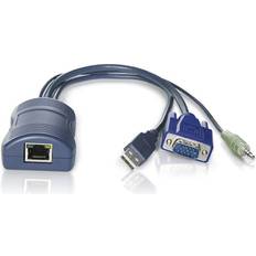 KVM-switcher ADDER CATx USB HD-15 VGA Minijakk til RJ-45