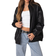 Edikted Oversized Bomber Jacket - Black