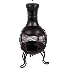 Steel Outdoor Chiminea Small Black