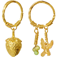 Krysopras Smycken Maanesten Meadow Earrings - Gold/Chrysoprase