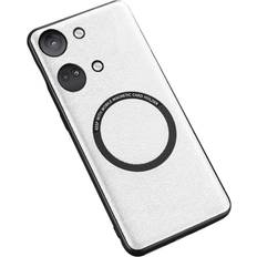 Eiderwood OnePlus Nord 3 5G Hybrid Plastik Cover m. Vegansk Læder MagSafe Kompatibel Hvid