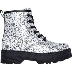 Skechers Stiefel Skechers Mädchen Gravlen Hi Stiefelette, Silber, schwarz