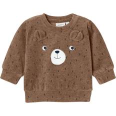 1-3M - Jungen Sweatshirts Name It Langarmshirt Nbnnalwin Pecan Pie braun