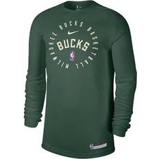 NBA T-shirts Nike Milwaukee Bucks 2024 Legend Practice Long Sleeve T-Shirt Fir