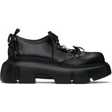 Transparent Lave sko Simone Rocha Black Platform Ghillie Brogues Black/Pearl/Clear IT