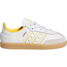 Adidas Infant Samba OG Elastic Laces - Crystal White/Cloud White/Crew Yellow