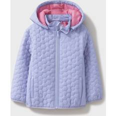 Crew Clothing Kids' Shower Resistant Quilted Jacket, Mid Blue