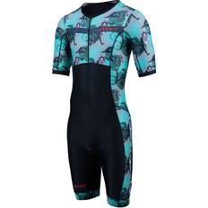 Water Sport Clothes sale Zone3 Activate Momentum II Mens Short Sleeve Trisuit Black/Khaki-Extra