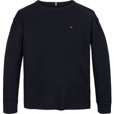 Tommy Hilfiger Blusen & Tuniken Tommy Hilfiger Waffle Knit Long Sleeve T-Shirt DESERT SKY