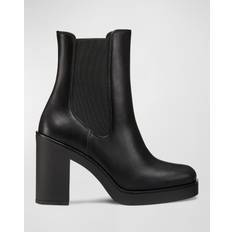 Shoes Stuart Weitzman Bethenny Chelsea Bootie, Black Nappa Leather