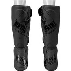 Martial Arts Shin guards foot Metal Boxe blade Noir