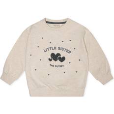 That's Mine Overdele That's Mine Light Creme Melange Little Sister Sweatshirt mdr/80