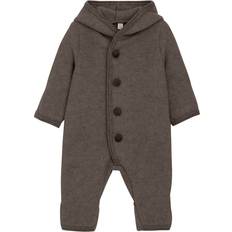 18-24M Luer Huttelihut Pixie ullfleecedress, Brown Melange