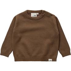 1-3M Blusar & Tunikor Barnkläder Sofie Schnoor Cashew Brown Stickad Blus