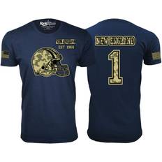 England T-shirts RAWSOME T-SHIRTS Men's Ultimate Camo Football Team Color New England Navy X-Large