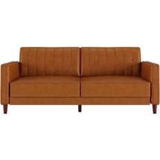 DHP Pin Tufted Transitional Futon Camel Sofa 81.5" 3 Seater