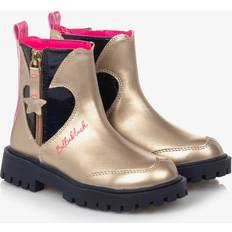 Imitert skinn Støvler BillieBlush Girls Gold Faux Leather Boots