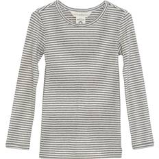 Korte ærmer Bluser & Tunikaer Børnetøj Serendipity Taupe/Offwhite Slim Bluse Stripe