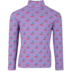 Bobo Choses Kinderbekleidung Bobo Choses Lavender Cherry All Over Turtle Neck Bluse 2-3 år