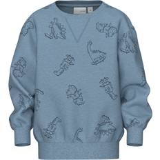 Dinosaurier Sweatshirts Barnkläder Name It Mountain Spring Dino AOP Vimo AOP Sweatshirt