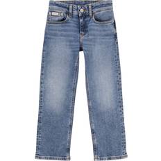 Calvin Klein Bukser & Shorts Calvin Klein Mid Rise Straight Jeans Denim