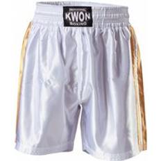 Kampfsport KWON Boxshorts in weiß-gold