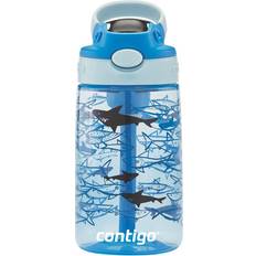 Kids Easy Clean Autospout Water Bottle 420ml Sharks