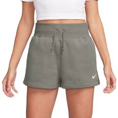 Green - Women Shorts Women's Nike Sportswear Phoenix Fleece Lounge Shorts Light Army/Sail