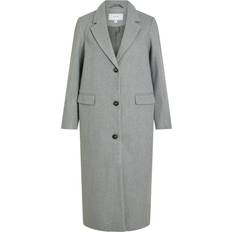 Vila Frakke L/S Coat Grå
