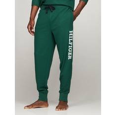 Cotton - Men Pajamas Tommy Hilfiger Men's Thermal Sleep Jogger Green Spruce