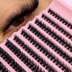 Shein Clusters Lashes D Fluffy DIY Eyelash Extension Curling Long Individual Lashes mmVolume Faux Mink Lash Clusters Extension DIY At Home