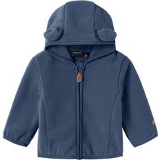 9-12M Jakker Name It Dark Denim Meeko Fleece Jacka