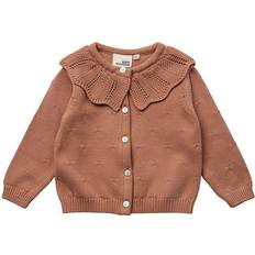 24-36M Koftor Sofie Schnoor Cardigan Stickad Rosig Brown år 92 Cardigan