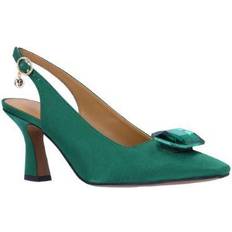 Green Heels & Pumps J. Reneé Saskia EMERALD GREEN SATIN Fabric