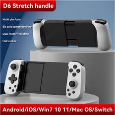 Game Controllers Maxpower White black D6 Wireless Gamepad Stretching Extendable Gaming Controller Bluetooth