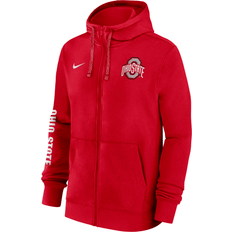 Nike Men's Scarlet Ohio State Buckeyes 2024 Sideline Full-Zip Hoodie Scarlet, White Scarlet/White