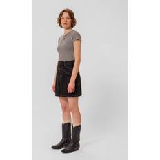 Nudie Jeans Kjolar Nudie Jeans Molly Western Denim Skirt - Black